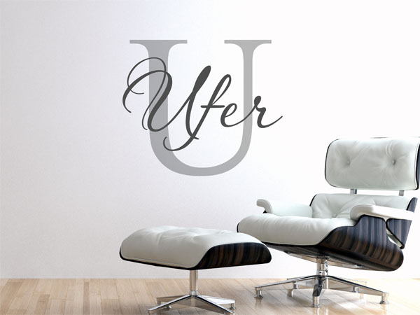 Wandtattoo Ufer Nachname