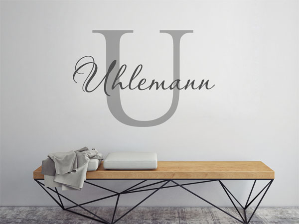 Wandtattoo Uhlemann Nachname