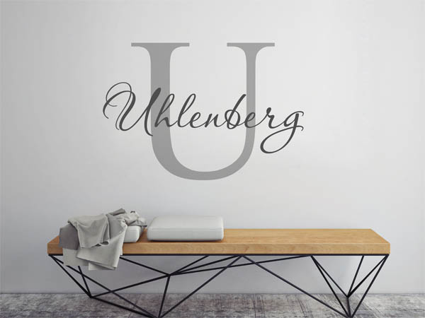 Wandtattoo Uhlenberg Nachname