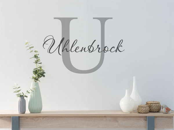 Wandtattoo Uhlenbrock Nachname