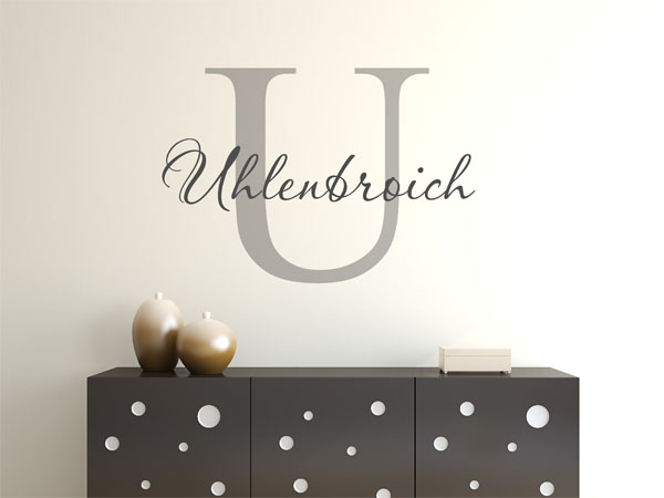 Wandtattoo Uhlenbroich Nachname