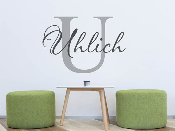 Wandtattoo Uhlich Nachname