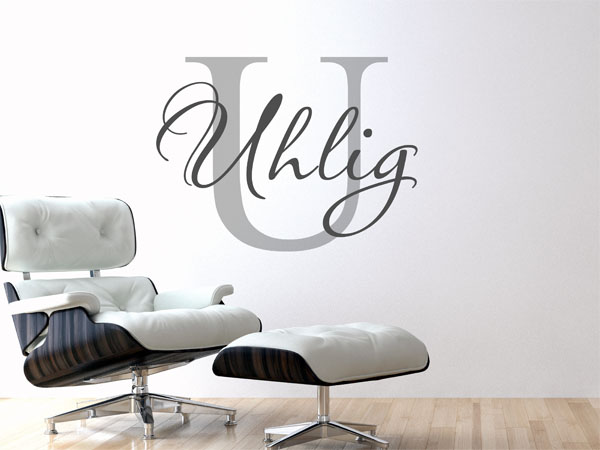 Wandtattoo Uhlig Nachname