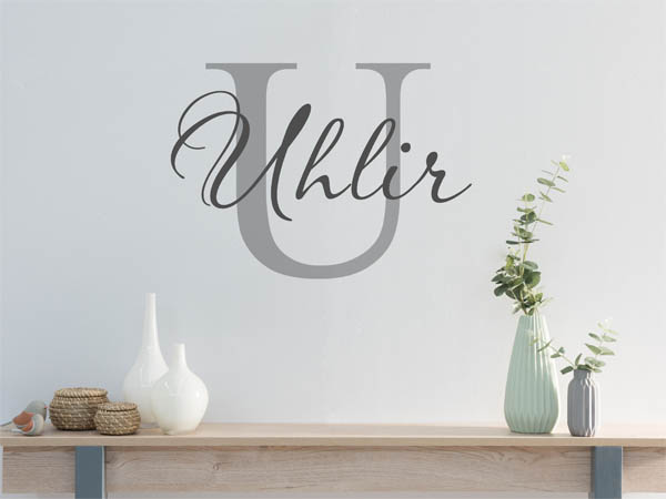 Wandtattoo Uhlir Nachname