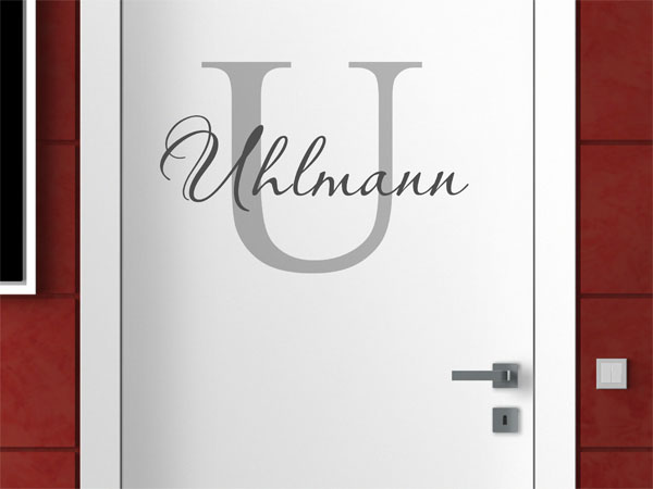Wandtattoo Uhlmann Nachname