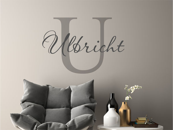 Wandtattoo Ulbricht Nachname