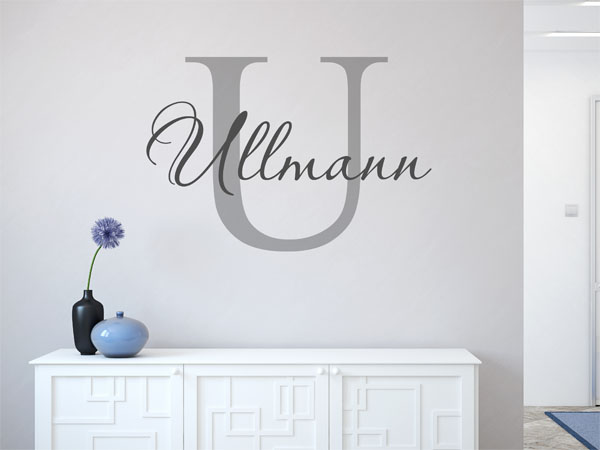 Wandtattoo Ullmann Nachname