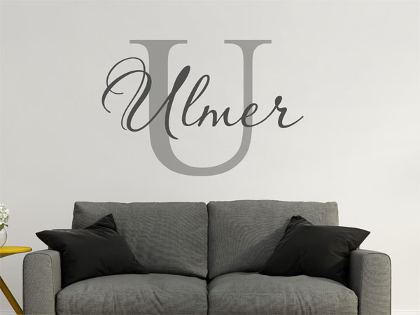 Wandtattoo Ulmer Nachname