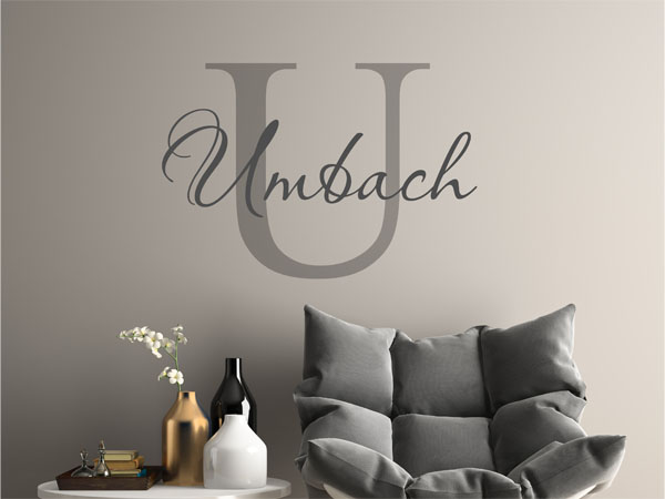 Wandtattoo Umbach Nachname