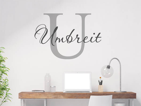 Wandtattoo Umbreit Nachname