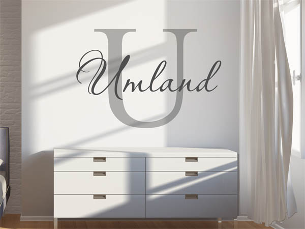Wandtattoo Umland Nachname