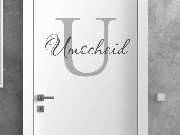 Wandtattoo Umscheid Nachname