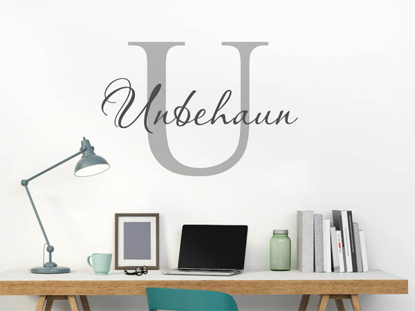 Wandtattoo Unbehaun Nachname