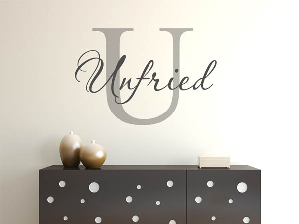 Wandtattoo Unfried Nachname