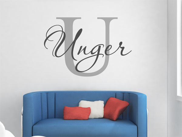 Wandtattoo Unger Nachname