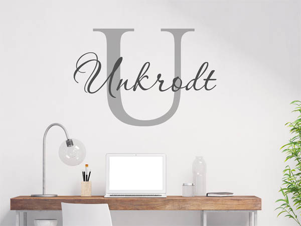 Wandtattoo Unkrodt Nachname