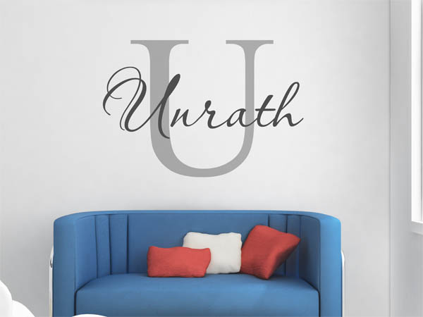 Wandtattoo Unrath Nachname