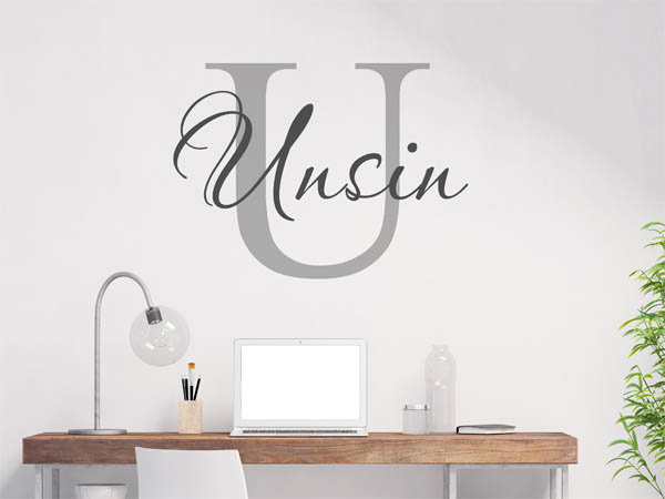 Wandtattoo Unsin Nachname