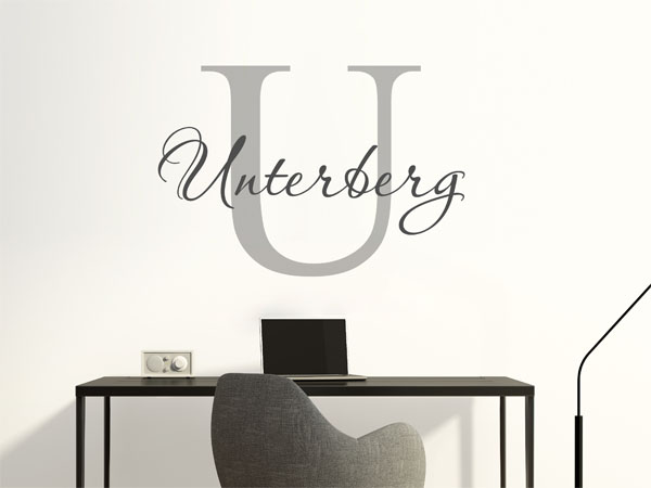 Wandtattoo Unterberg Nachname