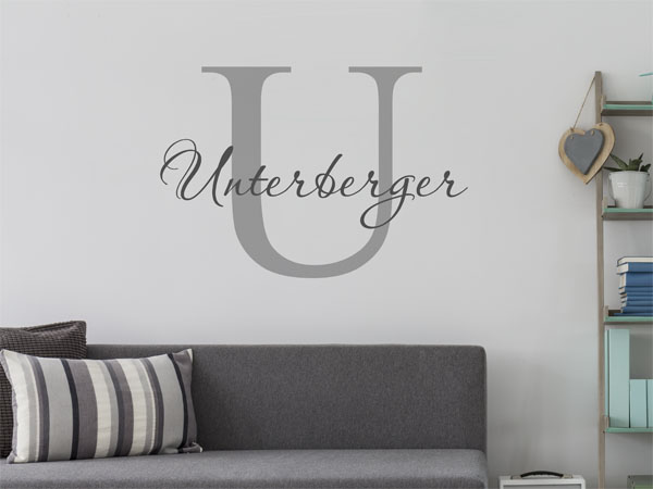 Wandtattoo Unterberger Nachname