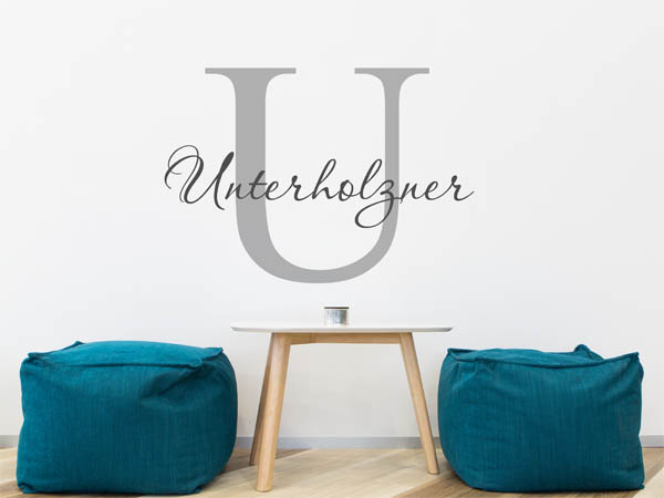 Wandtattoo Unterholzner Nachname
