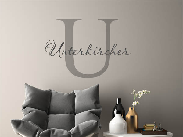 Wandtattoo Unterkircher Nachname