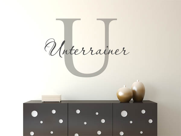 Wandtattoo Unterrainer Nachname