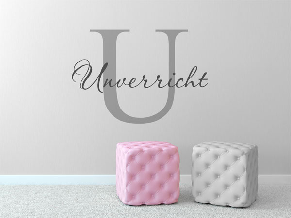 Wandtattoo Unverricht Nachname