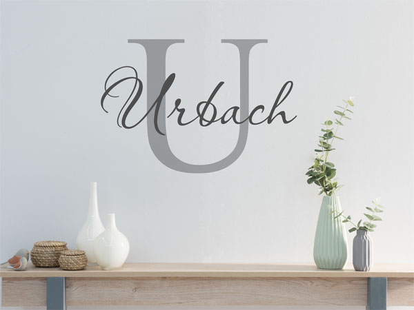 Wandtattoo Urbach Nachname