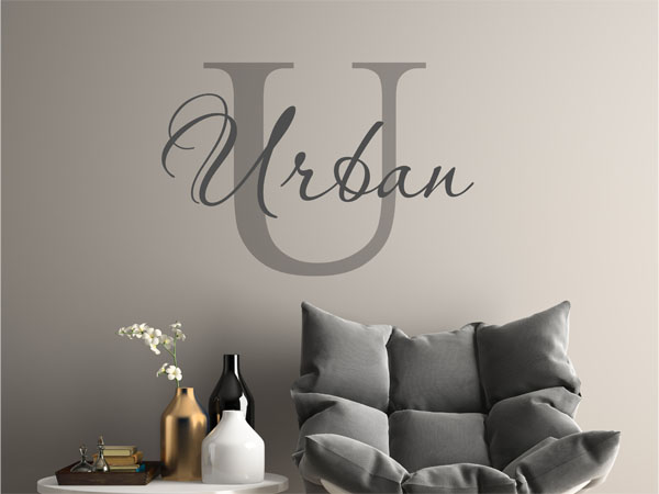 Wandtattoo Urban Nachname