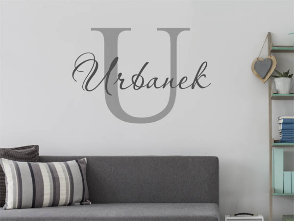 Wandtattoo Urbanek Nachname