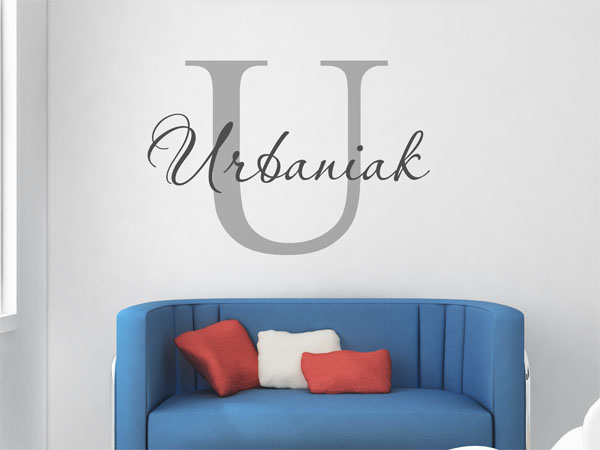 Wandtattoo Urbaniak Nachname
