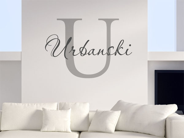 Wandtattoo Urbanski Nachname