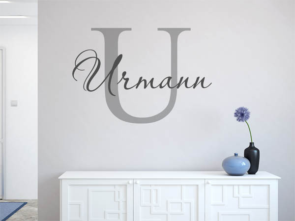 Wandtattoo Urmann Nachname