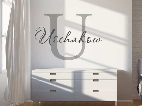 Wandtattoo Uschakow Nachname