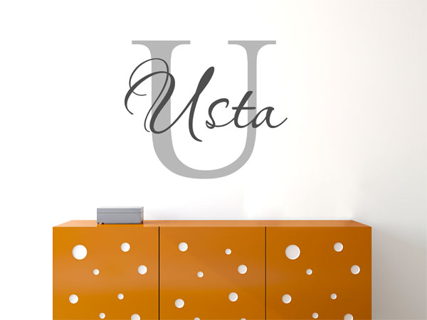 Wandtattoo Usta Nachname