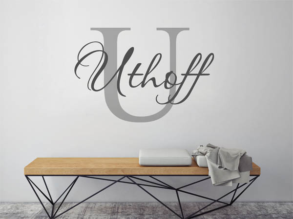 Wandtattoo Uthoff Nachname
