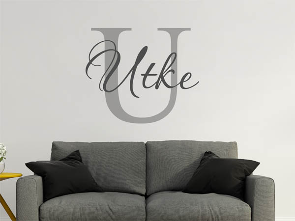 Wandtattoo Utke Nachname