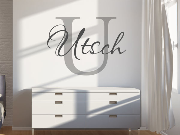 Wandtattoo Utsch Nachname
