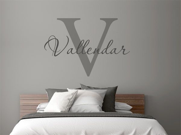 Wandtattoo Vallendar Nachname