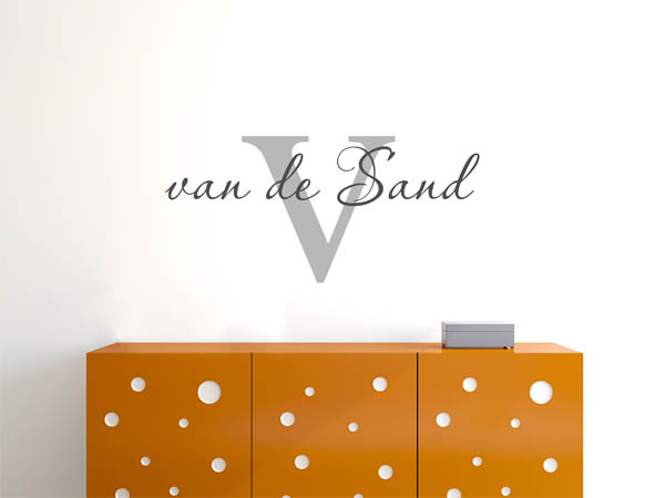 Wandtattoo van de Sand Nachname