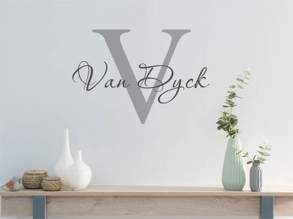 Wandtattoo Van Dyck Nachname