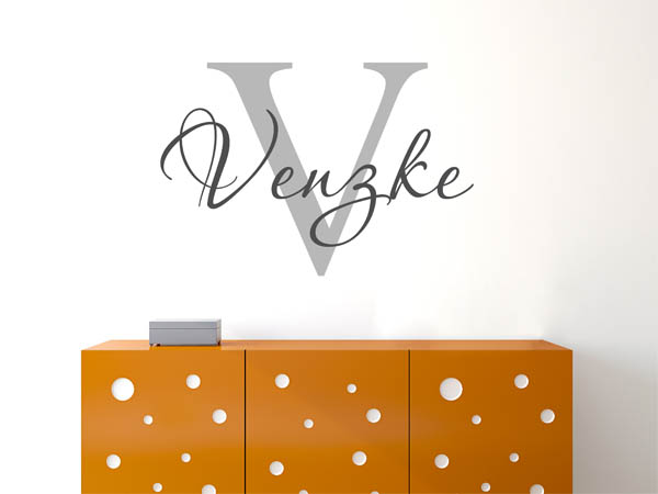 Wandtattoo Venzke Nachname