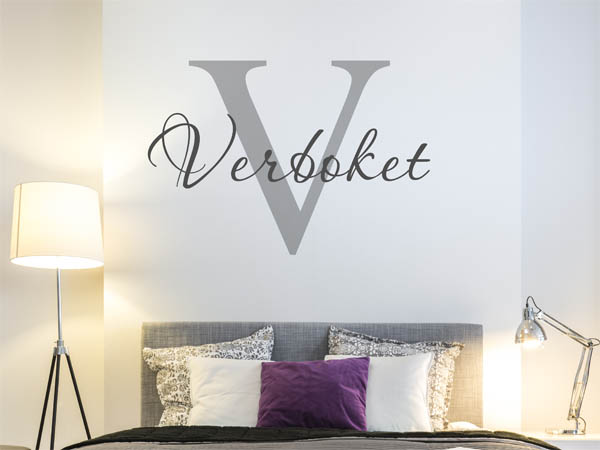 Wandtattoo Verboket Nachname