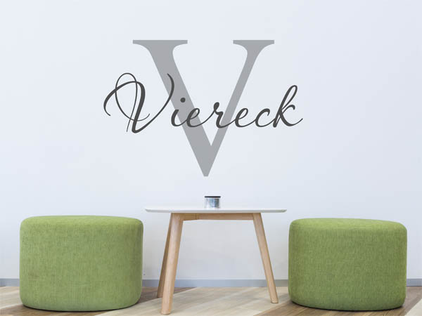 Wandtattoo Viereck Nachname