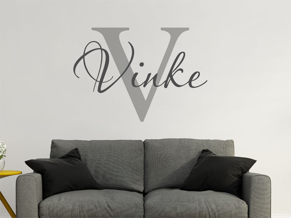 Wandtattoo Vinke Nachname