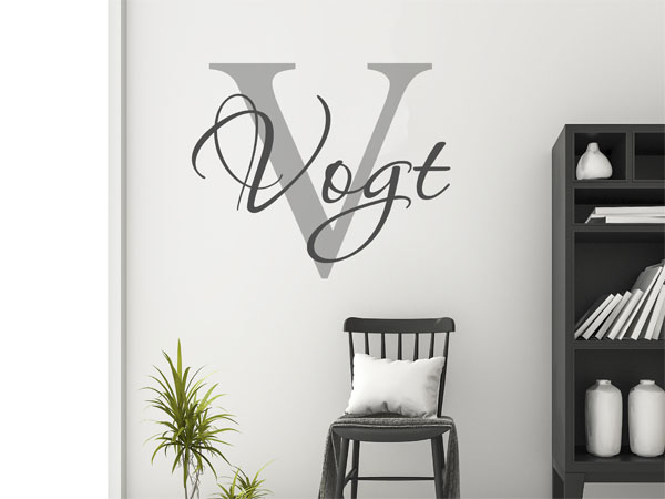 Wandtattoo Vogt Nachname