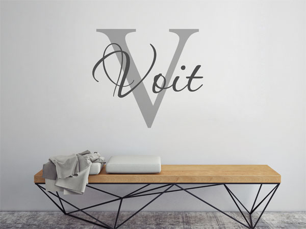 Wandtattoo Voit Nachname