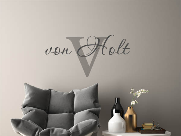 Wandtattoo von Holt Nachname