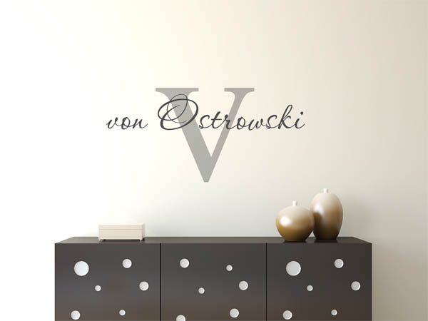 Wandtattoo von Ostrowski Nachname